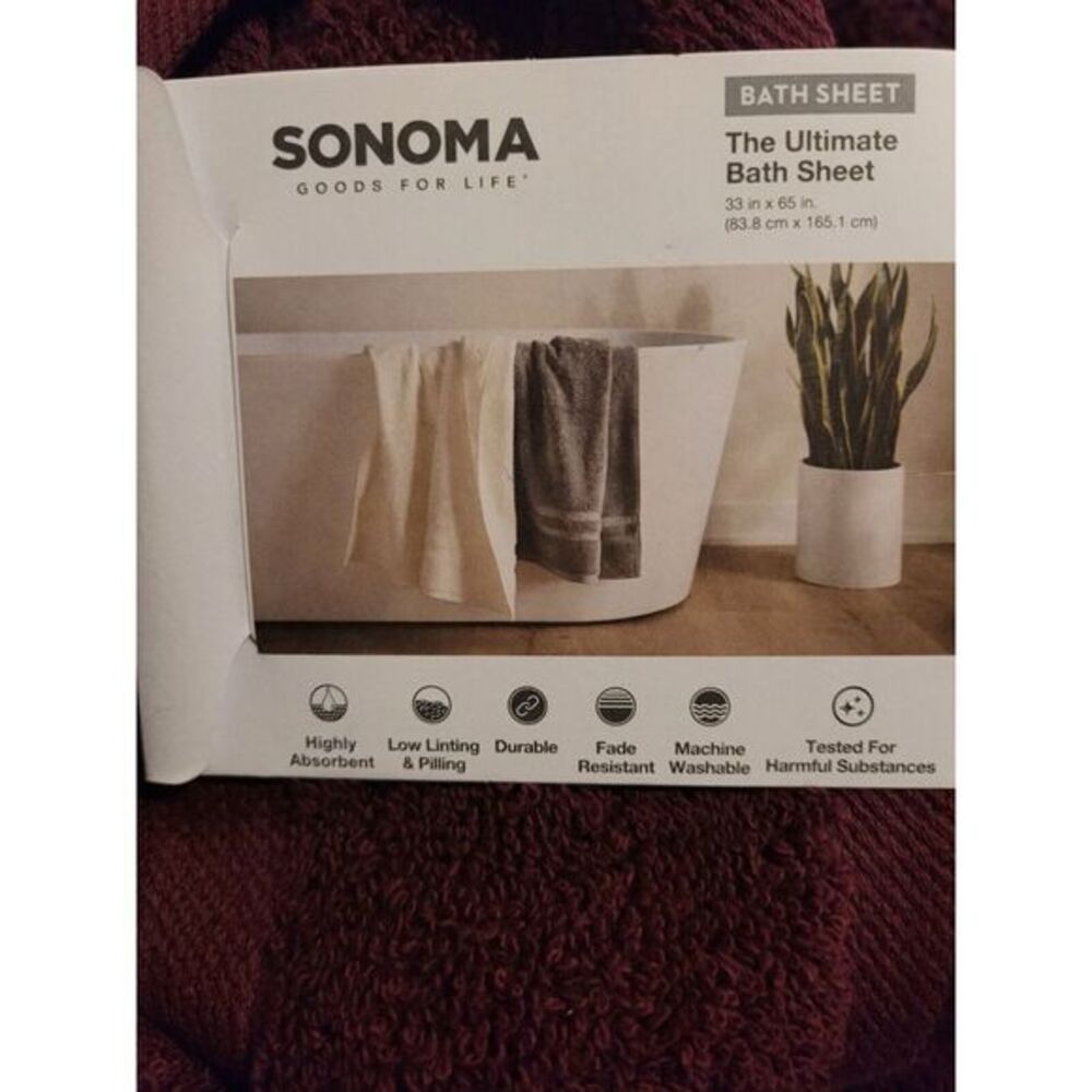 Premium 100% Cotton Soft Bath Sheet 33"x65" Luxury High Absorbent ,‎ Bath Towel